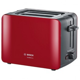 Prajitor de paine Bosch TAT6A114, putere 1090 W, rosu/negru